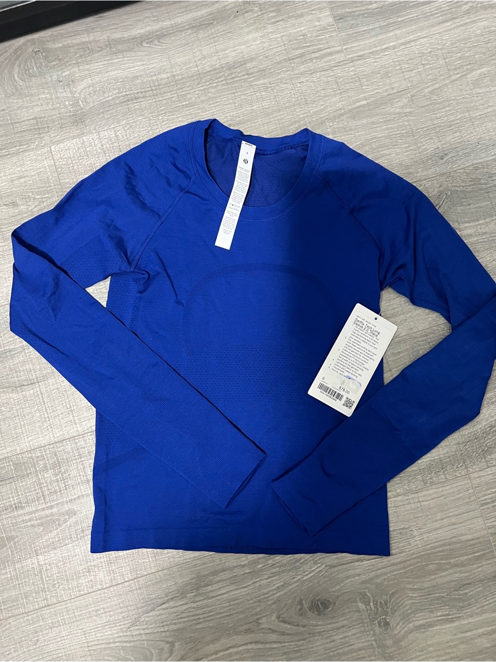 NWT Lululemon Swiftly Tech Long Sleeve 2.0 Race in Club Blue